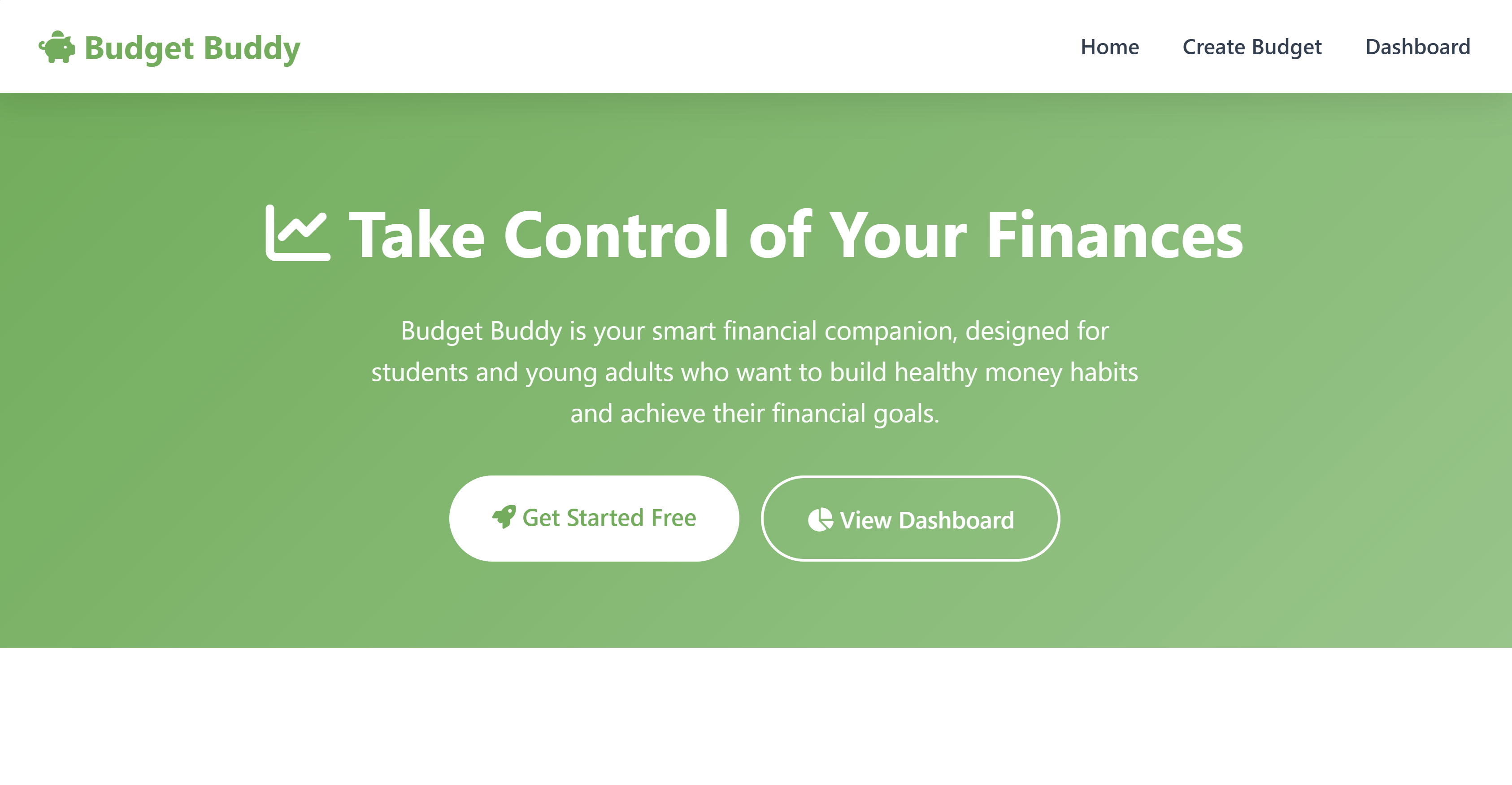 BudgetBuddy Application Interface